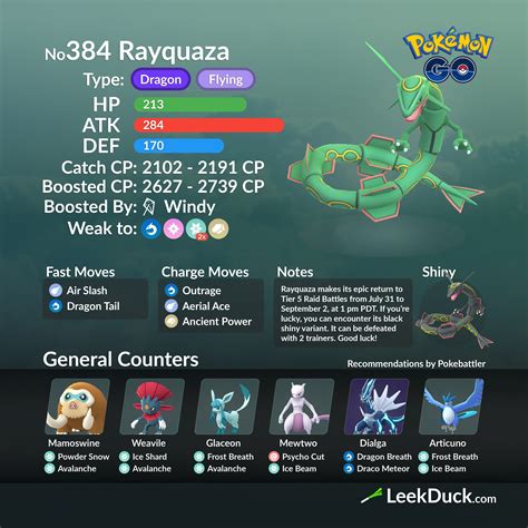 Dragon Tail is the fast attack that players want to use, as it does the most damage and has nearly the same energy per second gained. . Pokemon go rayquaza best moveset reddit